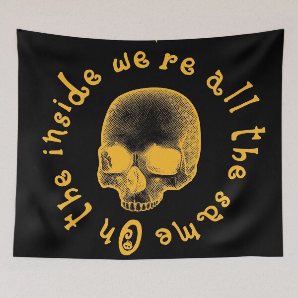 Item preview, On the inside we are all the same - Yellow Skull designed and sold by SalxSal.