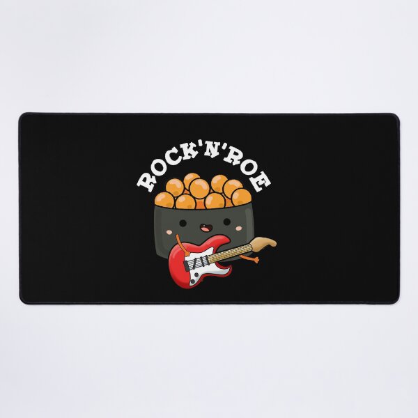 Item preview, Rock And Roe Rock And Roll Funny Sushi Puns (Dark BG) designed and sold by punnybone.