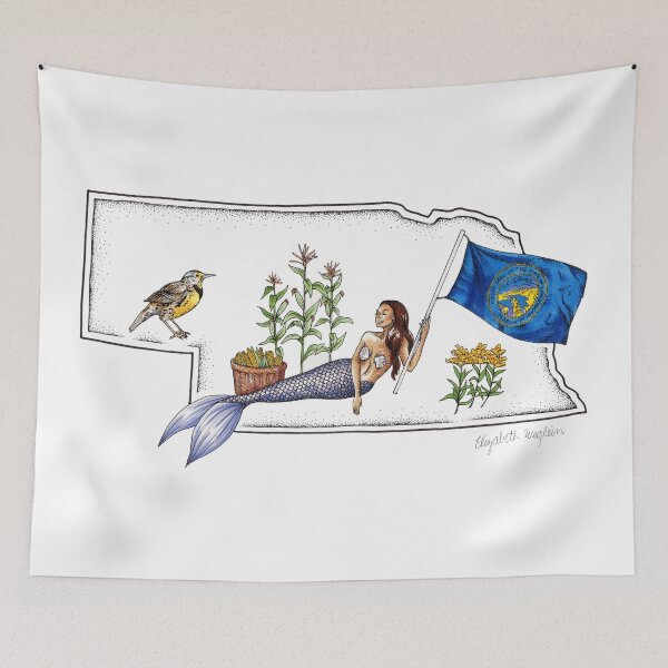Item preview, Nebraska Mermaid designed and sold by Elizabeth Weglein.