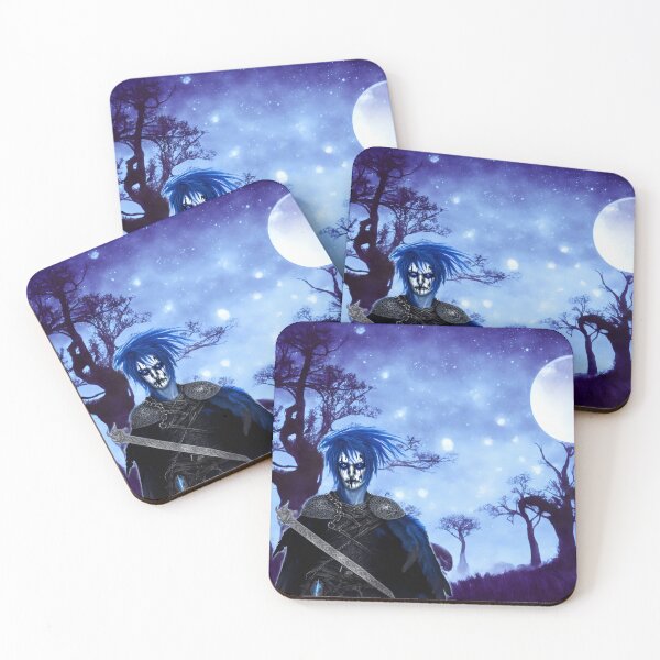 Item preview, Undead raven-knight in a dark fantasy landscape designed and sold by BrachiaST.
