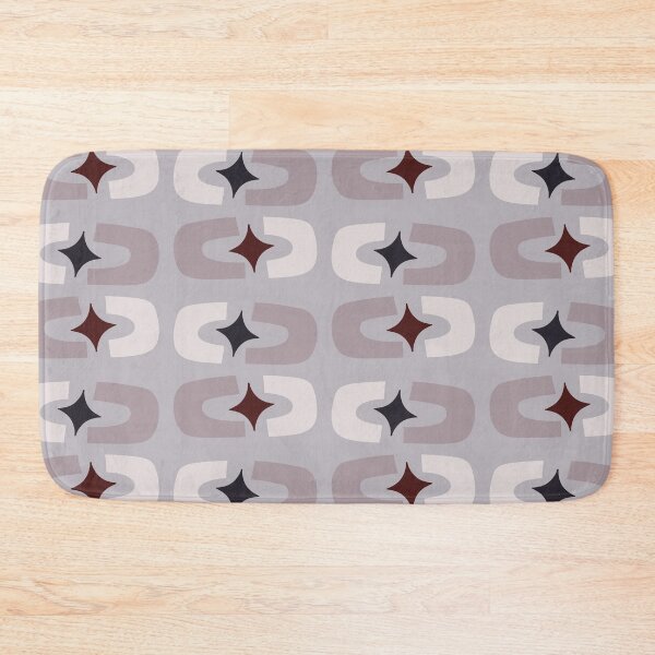 Item preview, Retro Core Geometric Rectangles And Cosmic Sparkle Stars Mod Pattern Blue Gray designed and sold by scorpiolane.