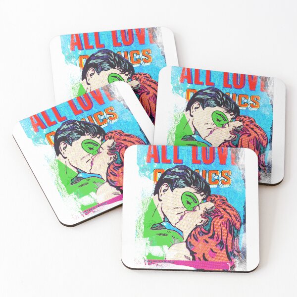 Item preview, Torn Comic book cover | Retro| Superhero kiss  | Vintage | Lichtenstein Inspired designed and sold by spinolator.