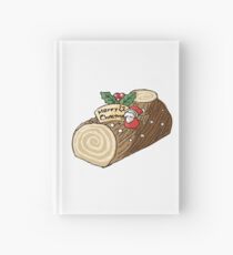 Buche de Noel Christmas Chocolate log Hardcover Journal