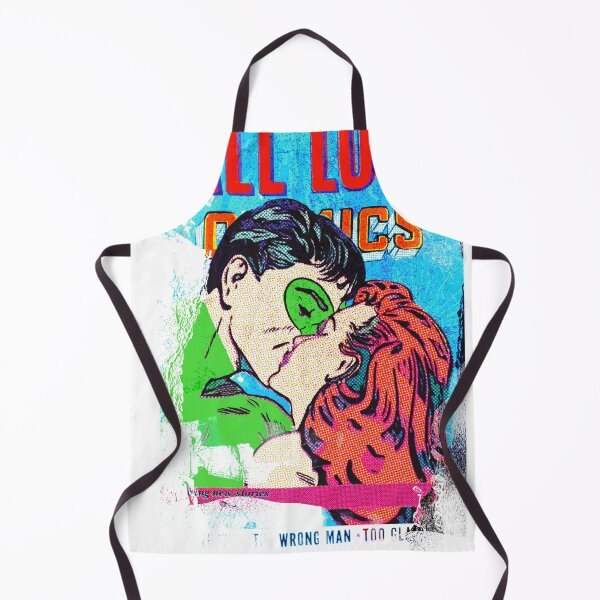 Item preview, Torn Comic book cover | Retro| Superhero kiss | Vintage | Lichtenstein Inspired designed and sold by spinolator.