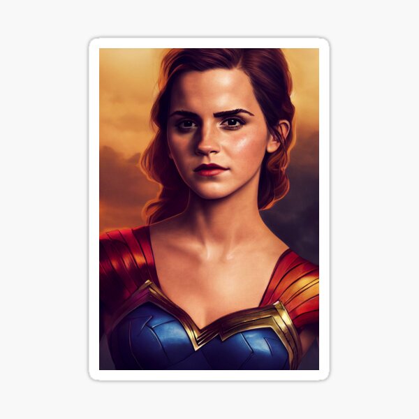 Artikel-Vorschau von Emma Watson Superhelden-Karikatur, designt und verkauft von javamartini.