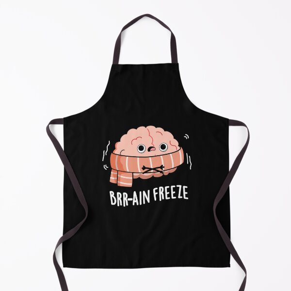 Item preview, Brain Freeze Funny Biology Anatomy Puns (Dark BG) designed and sold by punnybone.