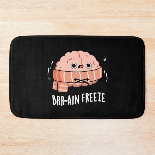 Item preview, Brain Freeze Funny Biology Anatomy Puns (Dark BG) designed and sold by punnybone.
