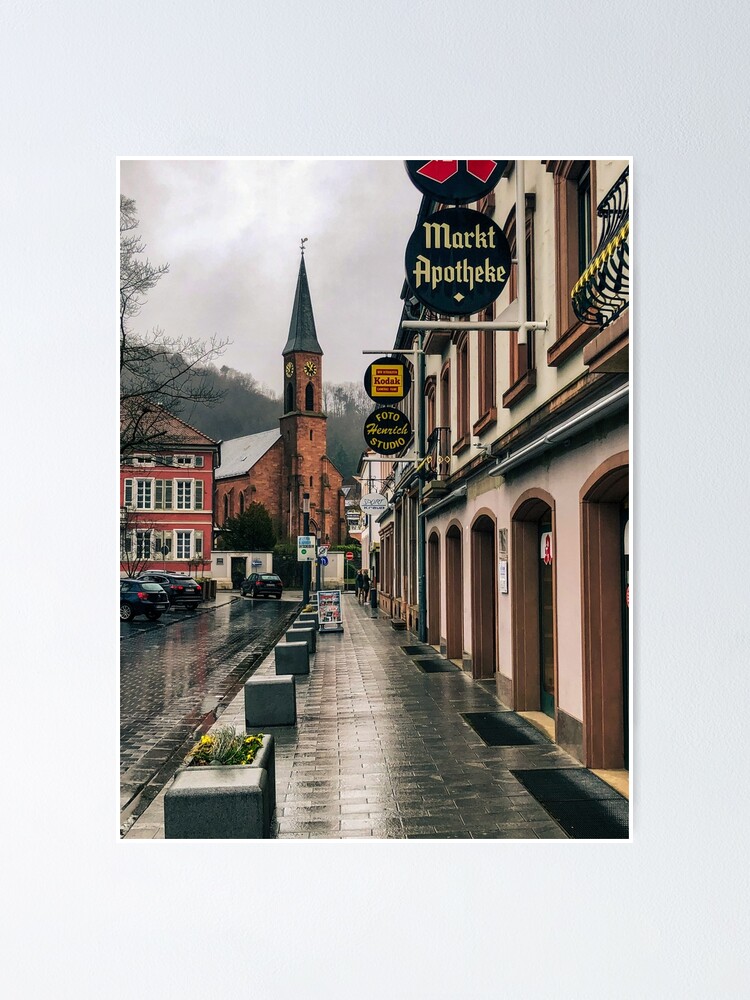 "Evangelische Stadtkirche Church Landstuhl Germany" Poster for Sale by