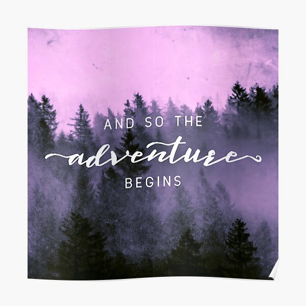 And So The Adventure Begins - Pink Forest Essential T-Shirt for Sale by  artcascadia