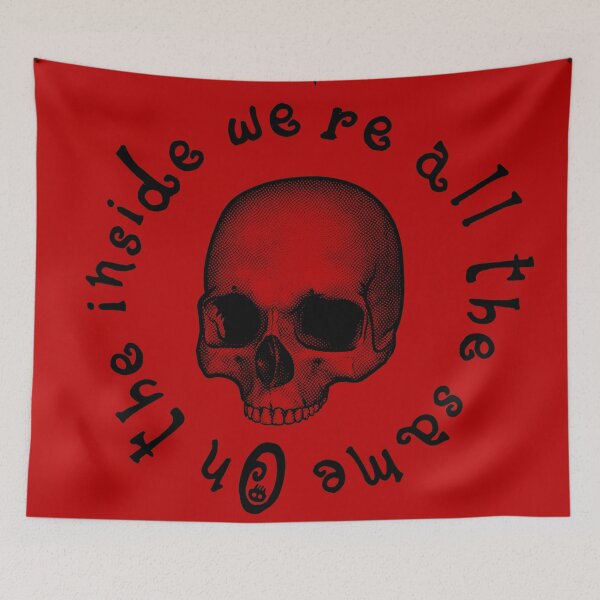 Item preview, On the inside we are all the same - Black Skull designed and sold by SalxSal.