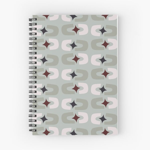 Item preview, Retro Core Geometric Rectangles And Cosmic Sparkle Stars Mod Pattern Gray Teal designed and sold by scorpiolane.