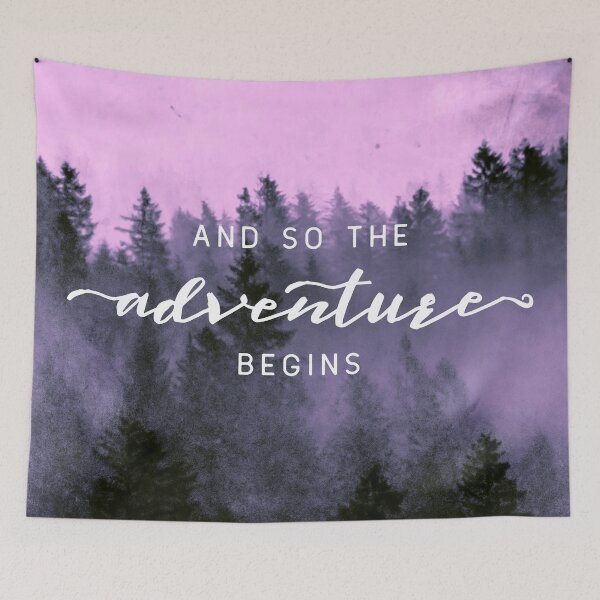 Item preview, And So The Adventure Begins - Pink Forest designed and sold by artcascadia.