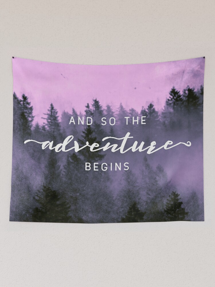 And So The Adventure Begins - Pink Forest Essential T-Shirt for Sale by  artcascadia