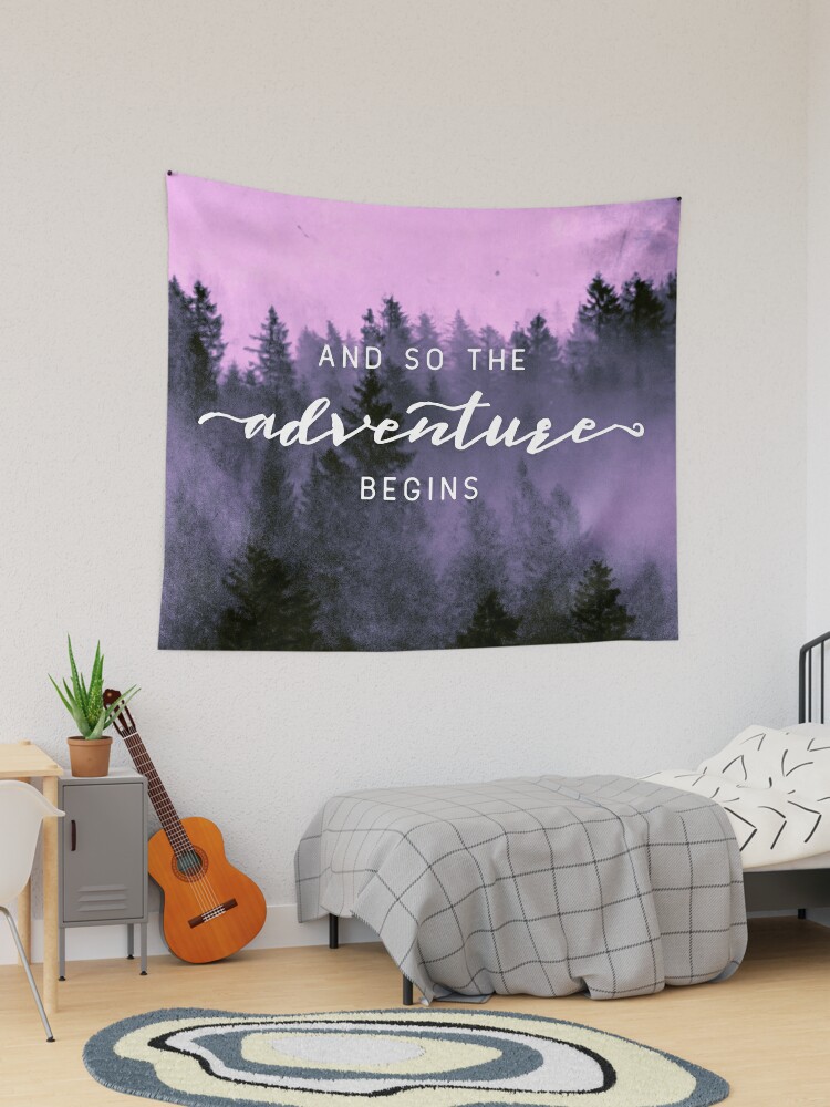 And So The Adventure Begins - Pink Forest Essential T-Shirt for Sale by  artcascadia