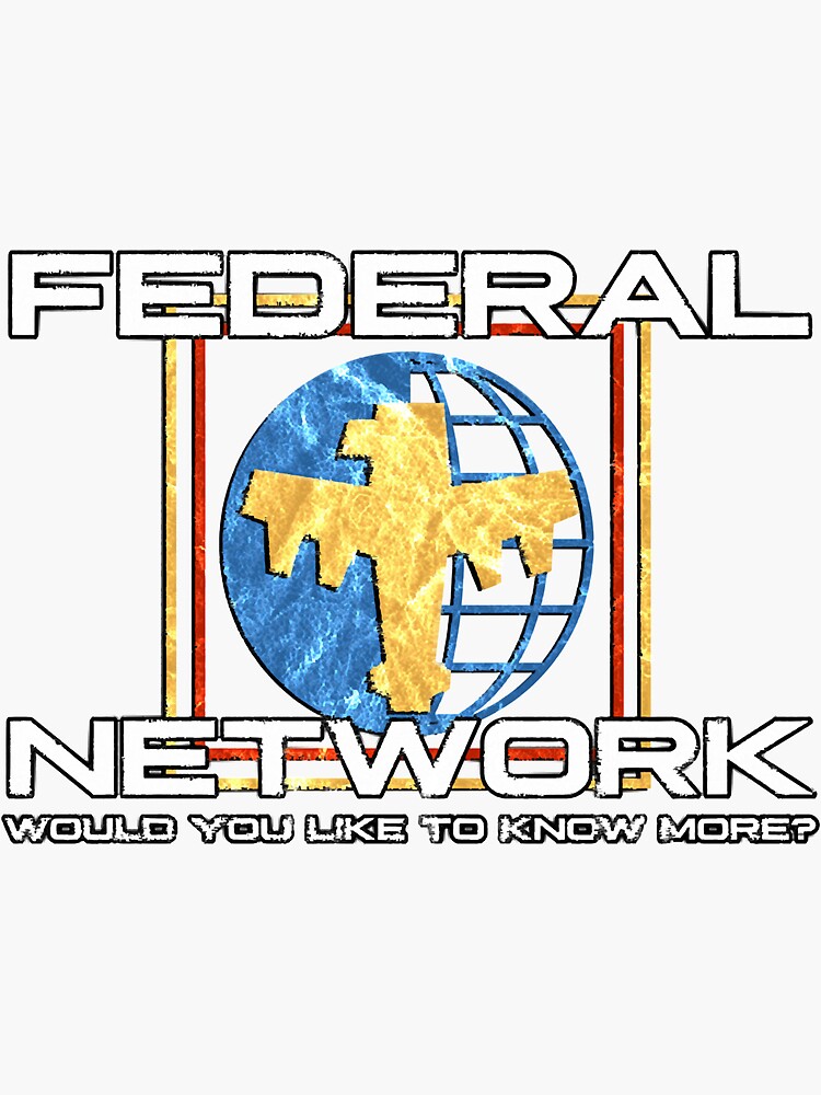"Federal Network logo " Sticker for Sale by jessicascott6 Redbubble