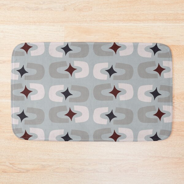 Item preview, Retro Core Geometric Rectangles And Cosmic Sparkle Stars Mod Pattern Muted Teal designed and sold by scorpiolane.