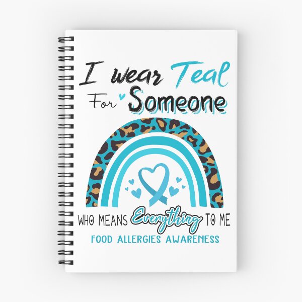 Item preview, Food Allergies Awareness I Wear Teal for Someone Who Means Everything To Me designed and sold by GennieShop.