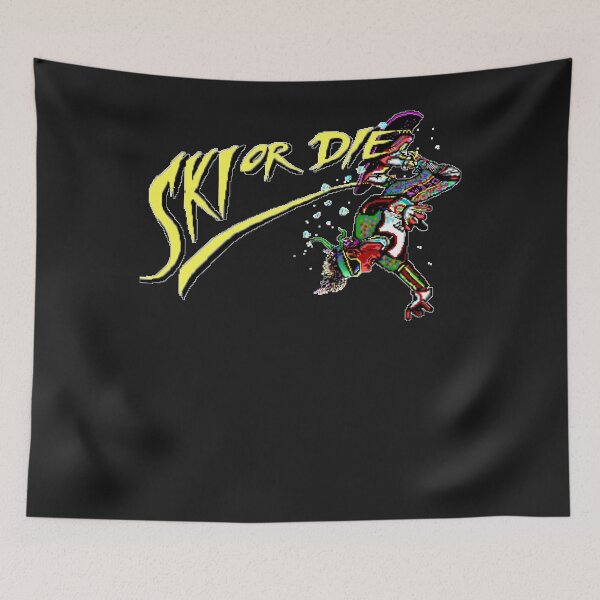 Item preview, Oldies Ski or Die - Retro Pixel DOS game fan  designed and sold by NancyNewell.