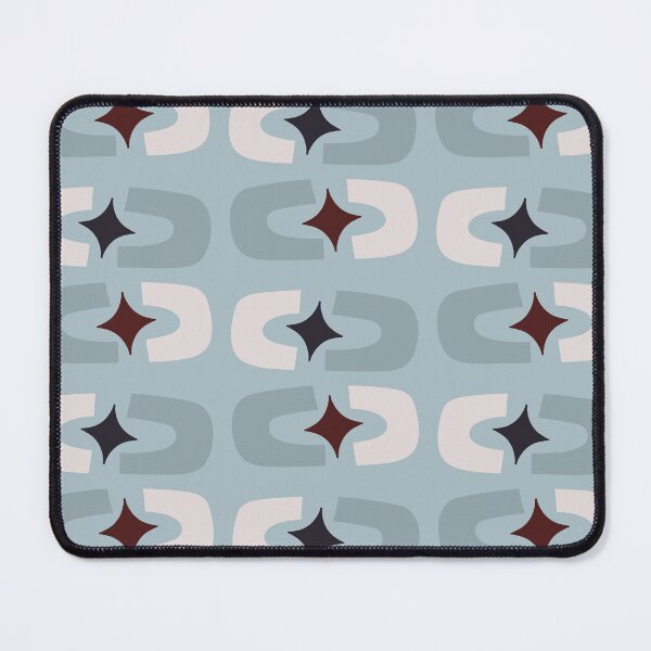 Item preview, Retro Core Geometric Rectangles And Cosmic Sparkle Stars Mod Pattern Sky Blue designed and sold by scorpiolane.
