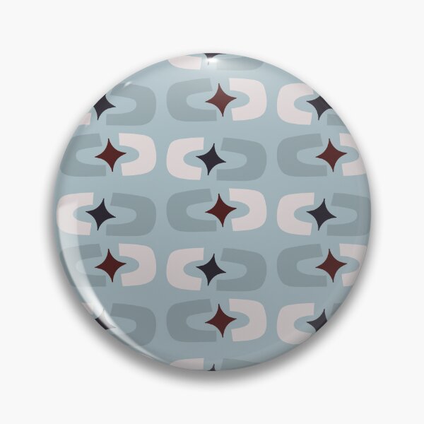 Item preview, Retro Core Geometric Rectangles And Cosmic Sparkle Stars Mod Pattern Sky Blue designed and sold by scorpiolane.