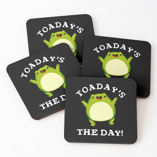Item preview, Toadays The Day Funny Toad Puns (Dark BG) designed and sold by punnybone.