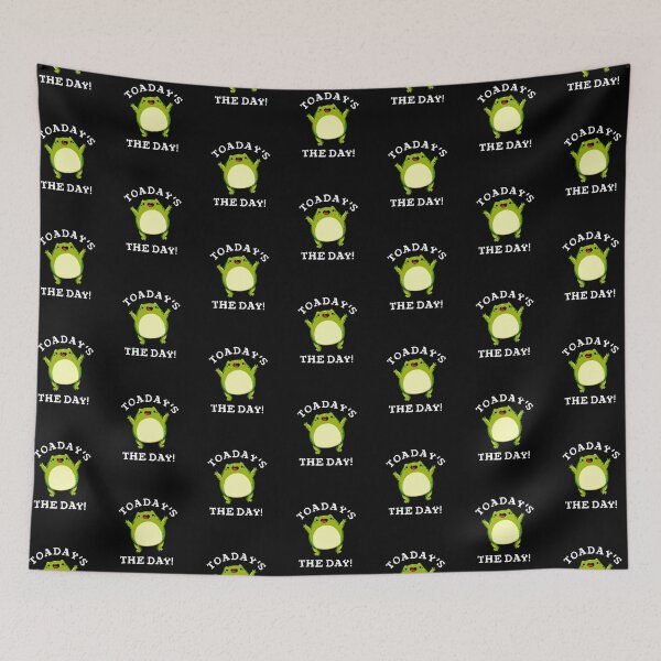 Item preview, Toadays The Day Funny Toad Puns (Dark BG) designed and sold by punnybone.