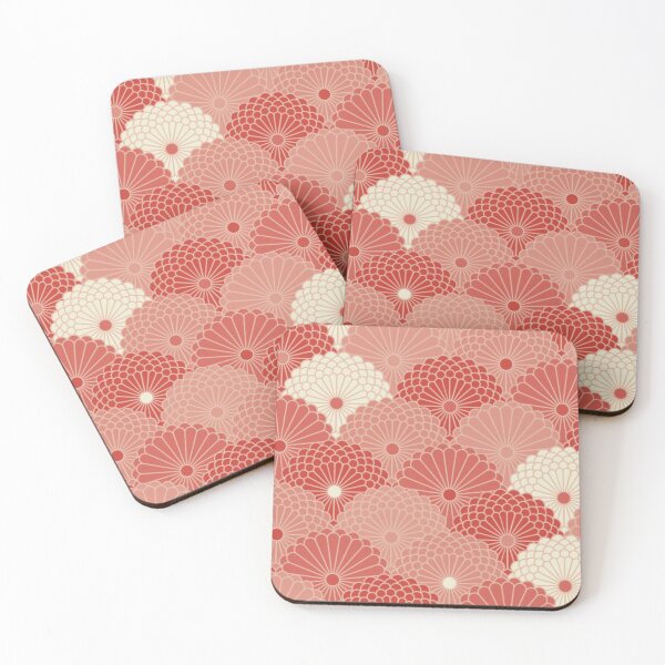 Item preview, Vintage Japanese Red Flower Pattern  designed and sold by Wayo29.