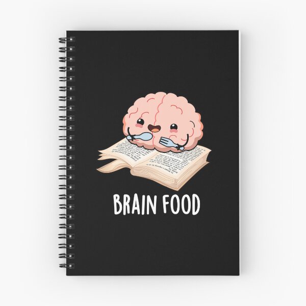 Item preview, Brain Food Funny Anatomy Puns (Dark BG) designed and sold by punnybone.