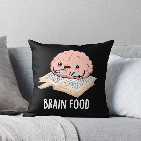 Item preview, Brain Food Funny Anatomy Puns (Dark BG) designed and sold by punnybone.