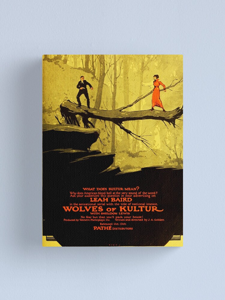 Alternate view of Wolves of Kultur (1918) Silent movie Canvas Print