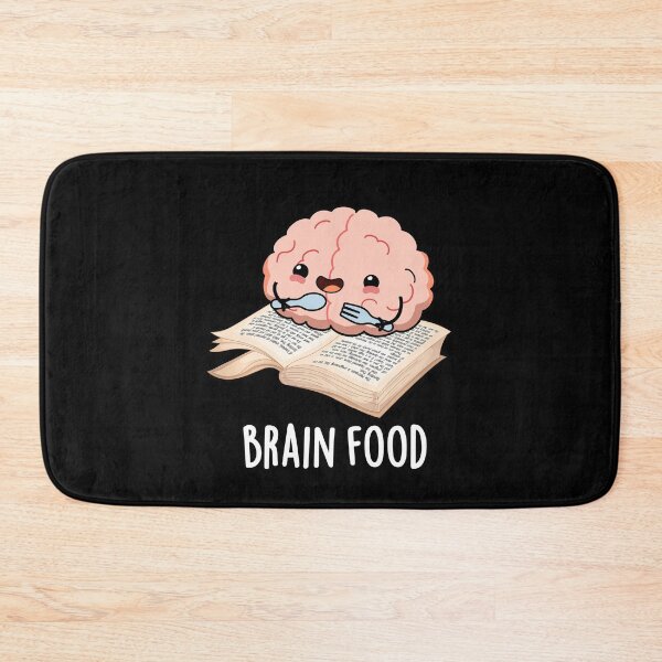 Item preview, Brain Food Funny Anatomy Puns (Dark BG) designed and sold by punnybone.