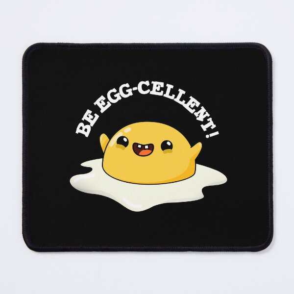 Item preview, Be Egg-cellent Funny Egg Puns (Dark BG) designed and sold by punnybone.