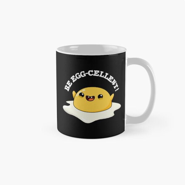 Item preview, Be Egg-cellent Funny Egg Puns (Dark BG) designed and sold by punnybone.