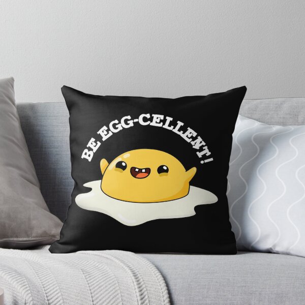 Item preview, Be Egg-cellent Funny Egg Puns (Dark BG) designed and sold by punnybone.