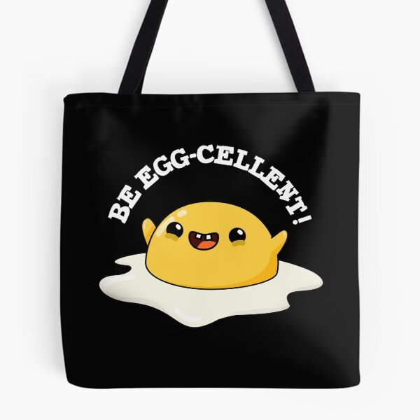 Item preview, Be Egg-cellent Funny Egg Puns (Dark BG) designed and sold by punnybone.