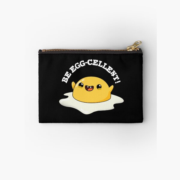Item preview, Be Egg-cellent Funny Egg Puns (Dark BG) designed and sold by punnybone.