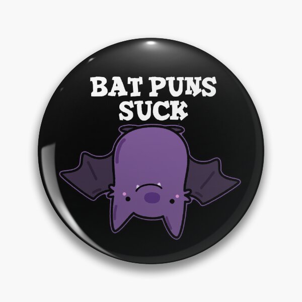 Item preview, Bat Puns Suck Funny Animal Puns (Dark BG) designed and sold by punnybone.