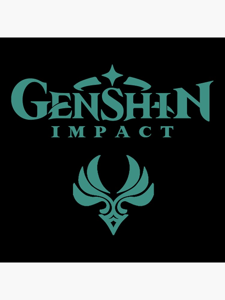 Genshin Impact Anemo Symbol Elements Genshin Impact Elements Canvas   Flat,750x,075,f Pad,750x1000,f8f8f8 