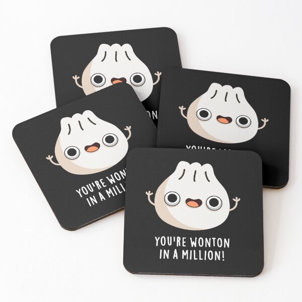 Item preview, You're Wonton In A Million Funny Dimsum Puns (Dark BG) designed and sold by punnybone.