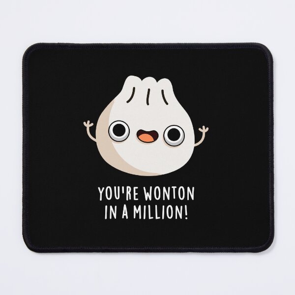 Item preview, You're Wonton In A Million Funny Dimsum Puns (Dark BG) designed and sold by punnybone.