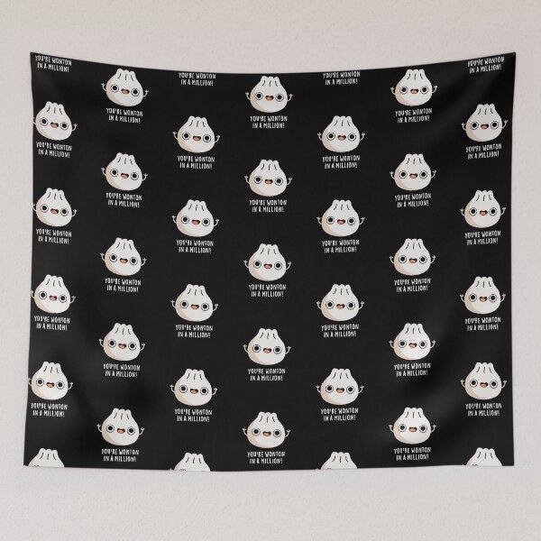 Item preview, You're Wonton In A Million Funny Dimsum Puns (Dark BG) designed and sold by punnybone.
