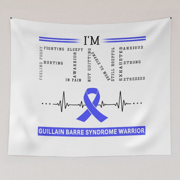 Item preview, I'm Fine Guillain Barre Syndrome Warrior Support Guillain Barre Syndrome Awareness Gifts designed and sold by rechardtee.