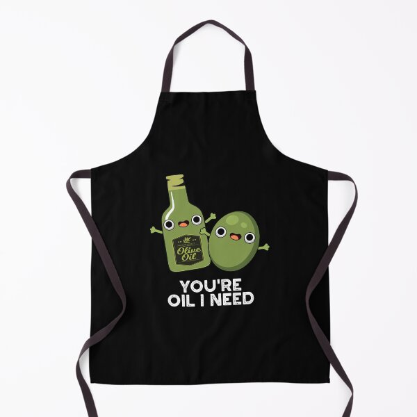 Item preview, You're Oil I Need Funny Olive Oil Puns (Dark BG) designed and sold by punnybone.