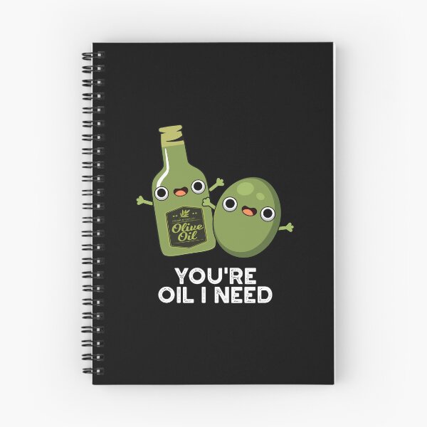 Item preview, You're Oil I Need Funny Olive Oil Puns (Dark BG) designed and sold by punnybone.