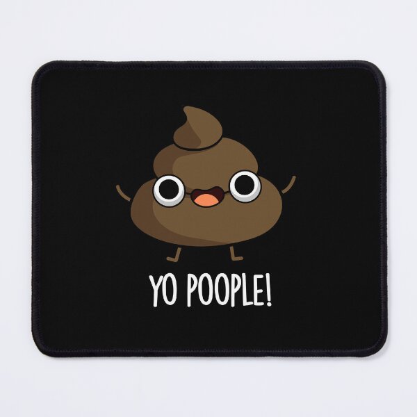 Item preview, Yo Poople Funny Poop Puns (Dark BG) designed and sold by punnybone.