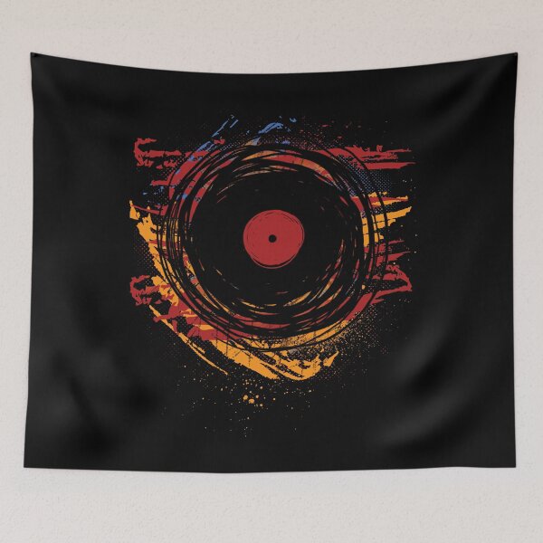 Item preview, Vinyl record retro grunge with paint and scratches music dj! designed and sold by JohnFin1.