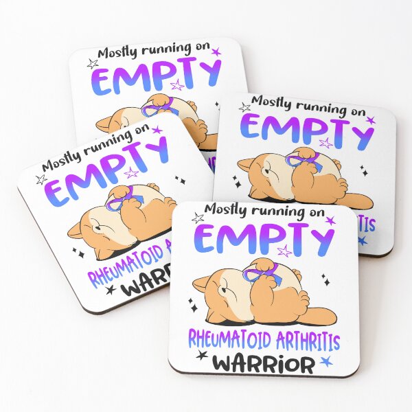 Item preview, Mostly running on Empty Rheumatoid Arthritis Warrior designed and sold by ElizabethS809.