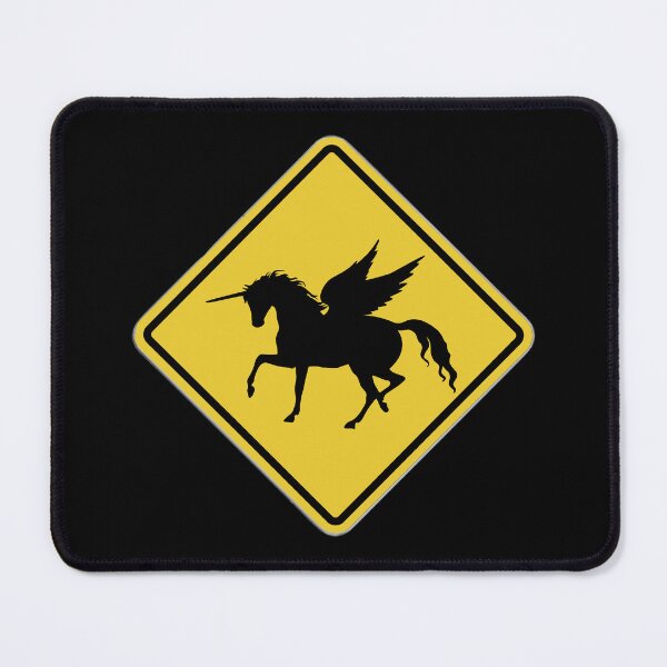 Item preview, Unicorn Crossing Sign designed and sold by Calista Media.