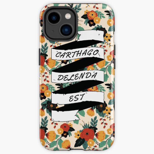 Carthago Delenda Est - Floral iPhone Tough Case