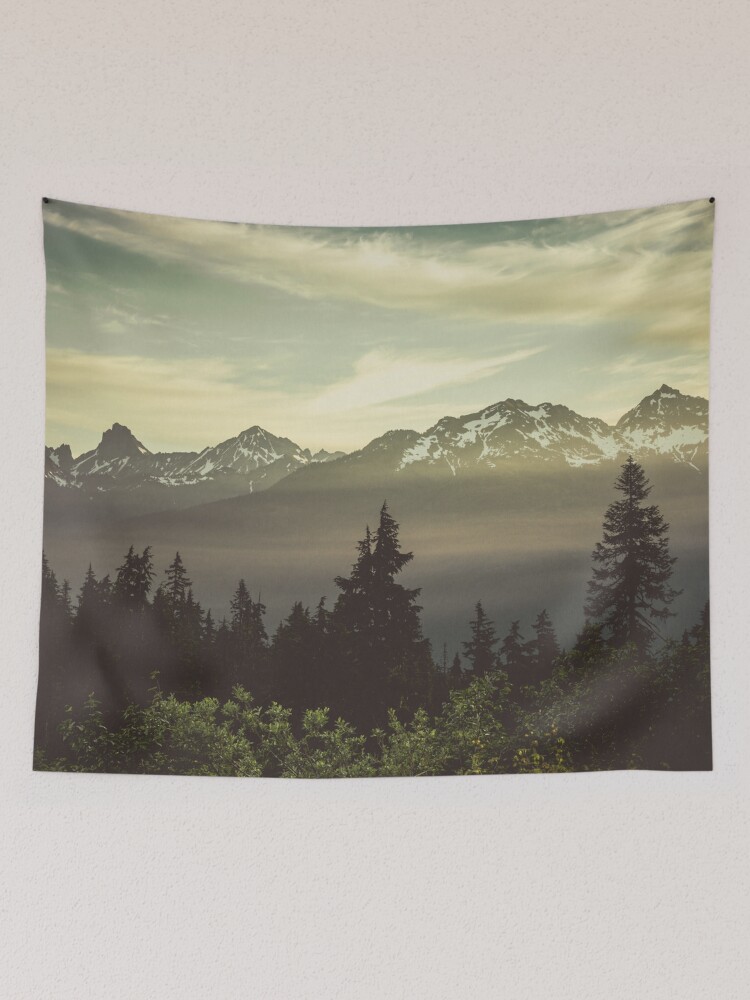 Mountain discount forest tapestry